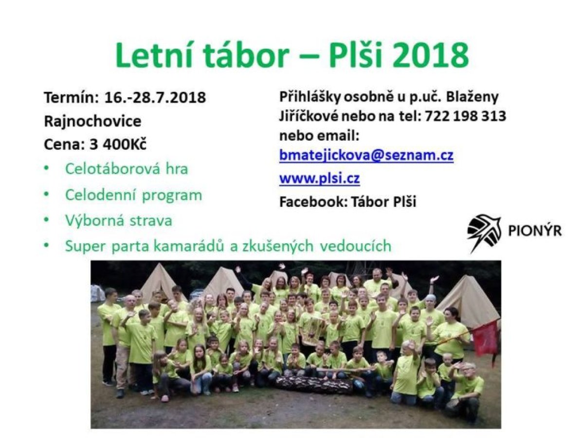 Tábor 2018 se blíží! Přihlašování začíná! ?