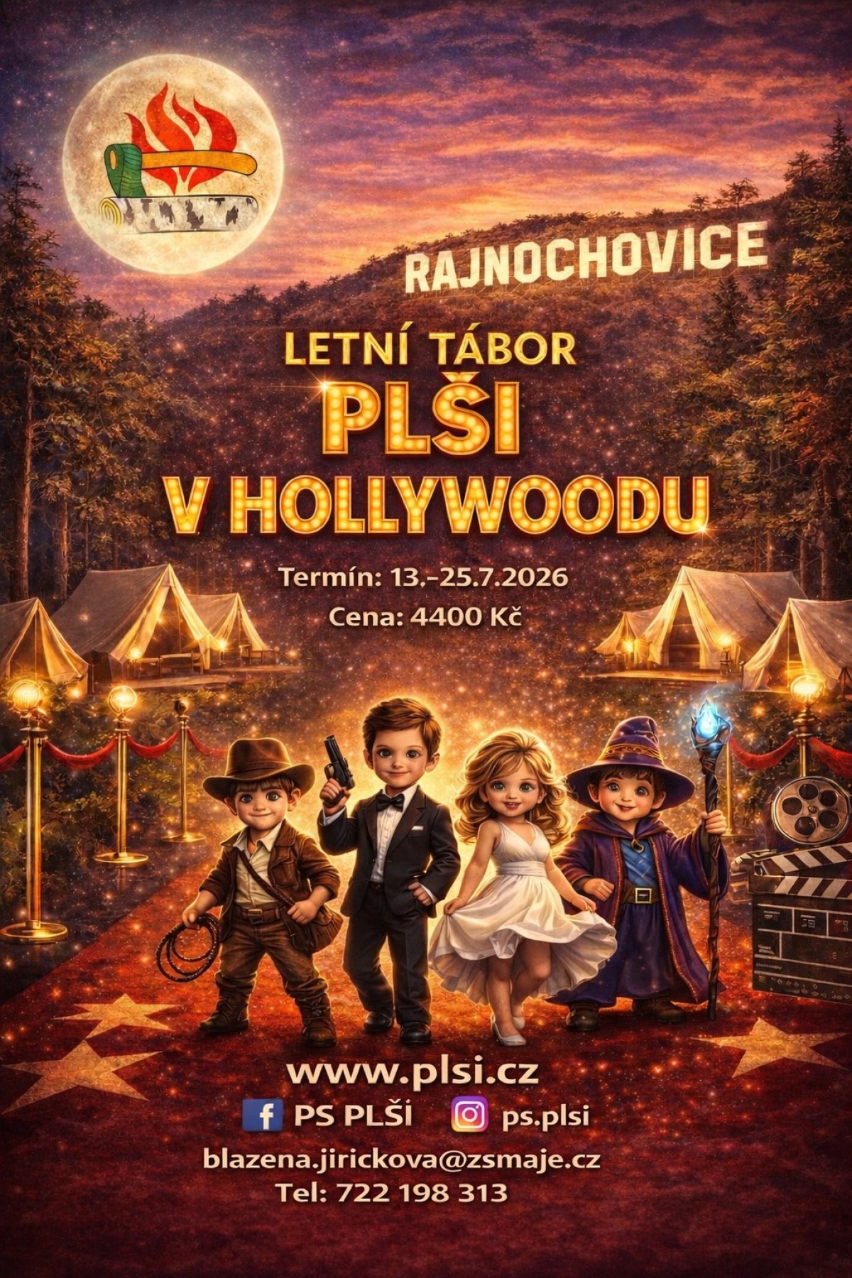 Tábor 2026 Plší Hollywood Rajnochovice
